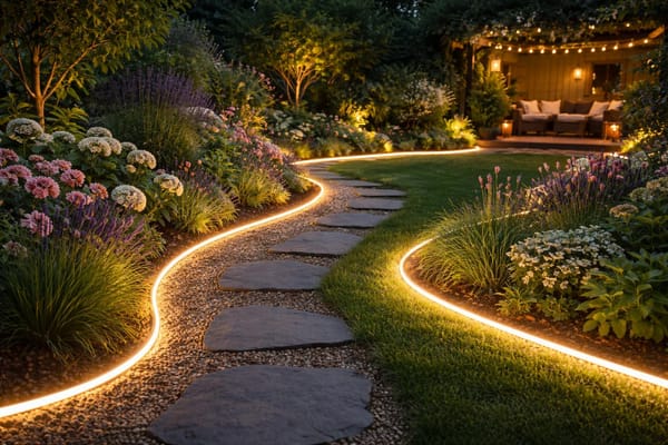 Geniale Lichtbordüre: Mit diesem einfachen Trick wirkt dein Garten wie neu