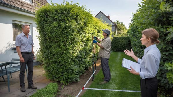Nachbars Hecke wuchert? Mit diesem Trick bringen Sie ihn legal zum Schneiden