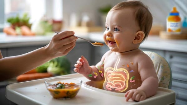 Baby startet mit Brei: Wie der erste Löffel das Immunsystem fürs Leben prägt