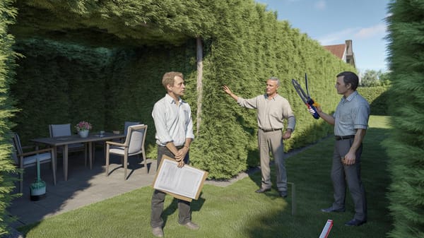 Geniale Rechts-Trick: So bringen Sie den Nachbarn zum Heckenschneiden