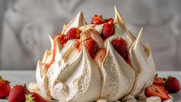 Kein Zusammenfallen mehr: Unser Geheimrezept für eine perfekte, luftige Erdbeer-Pavlova-Torte