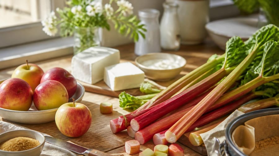 Fruchtig & cremig: Unser Rezept für saftigen Rhabarber-Apfel-Käsekuchen