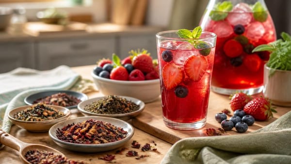 Fruchtiger Beeren-Eistee: Schnell gemacht und herrlich erfrischend
