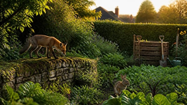 Füchse, Hasen, Waschbären: Wie du auf Wildtiere im Garten reagieren solltest