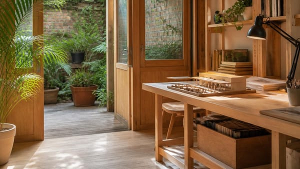 Hauptsache Holz: Wie sich ein Architekt in London ein Zuhause zum Wohnen und Kreativsein schuf