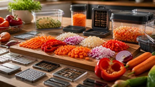 Mit dem richtigen Zubehör wird der Nicer Dicer zum Alleskönner in der Küche. Diese Erweiterungen steigern Effizienz u…