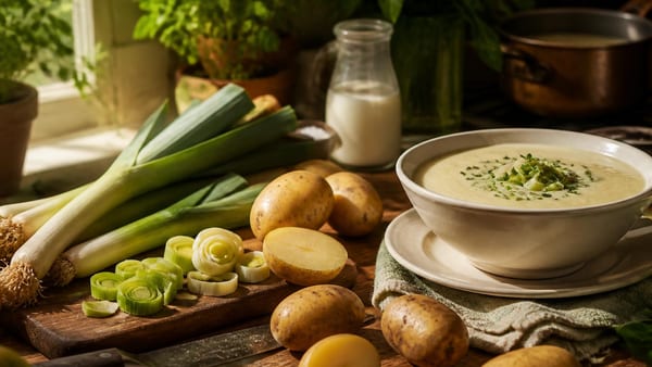 Rezeptklassiker: Wie eine kalte Kartoffel-Lauch-Suppe an Sommertagen erfrischt