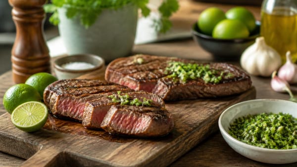 Rumpsteak vom Grill: So gelingt es mit frischer Limetten-Gremolata perfekt