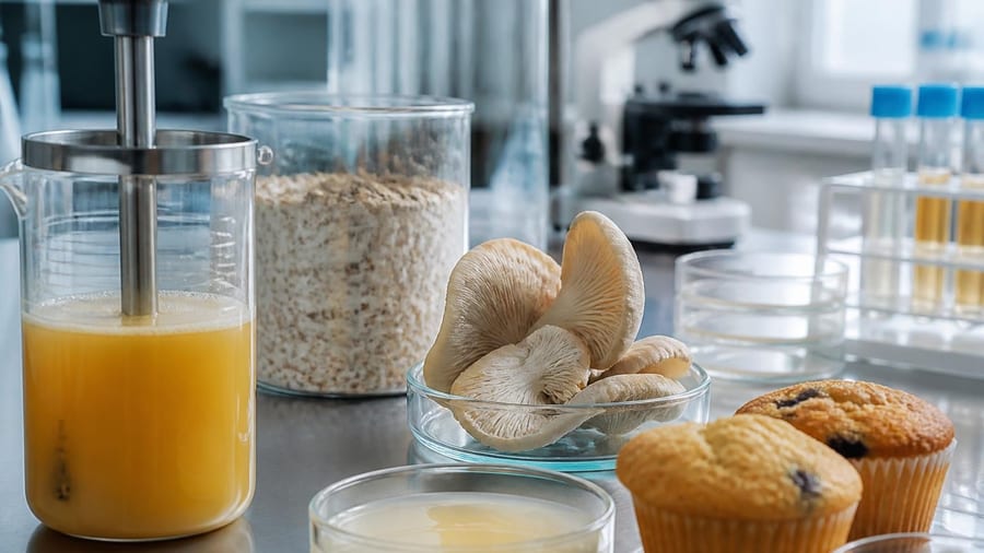 Wie Pilze das Ei für den Kuchen produzieren