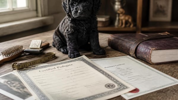 Zwergpudel Welpe-Rüde, schwarz, reinrassig mit Ahnentafel